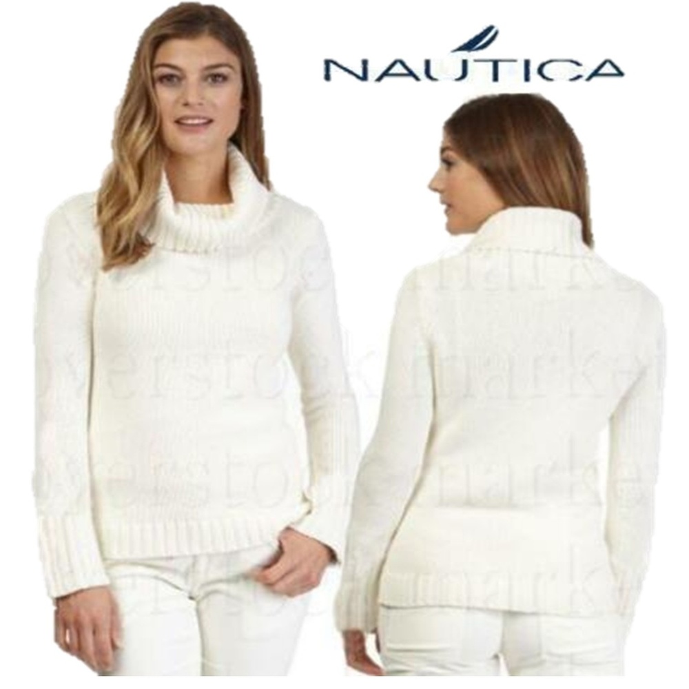 Nautica Women's Knitted Turtleneck Sweater